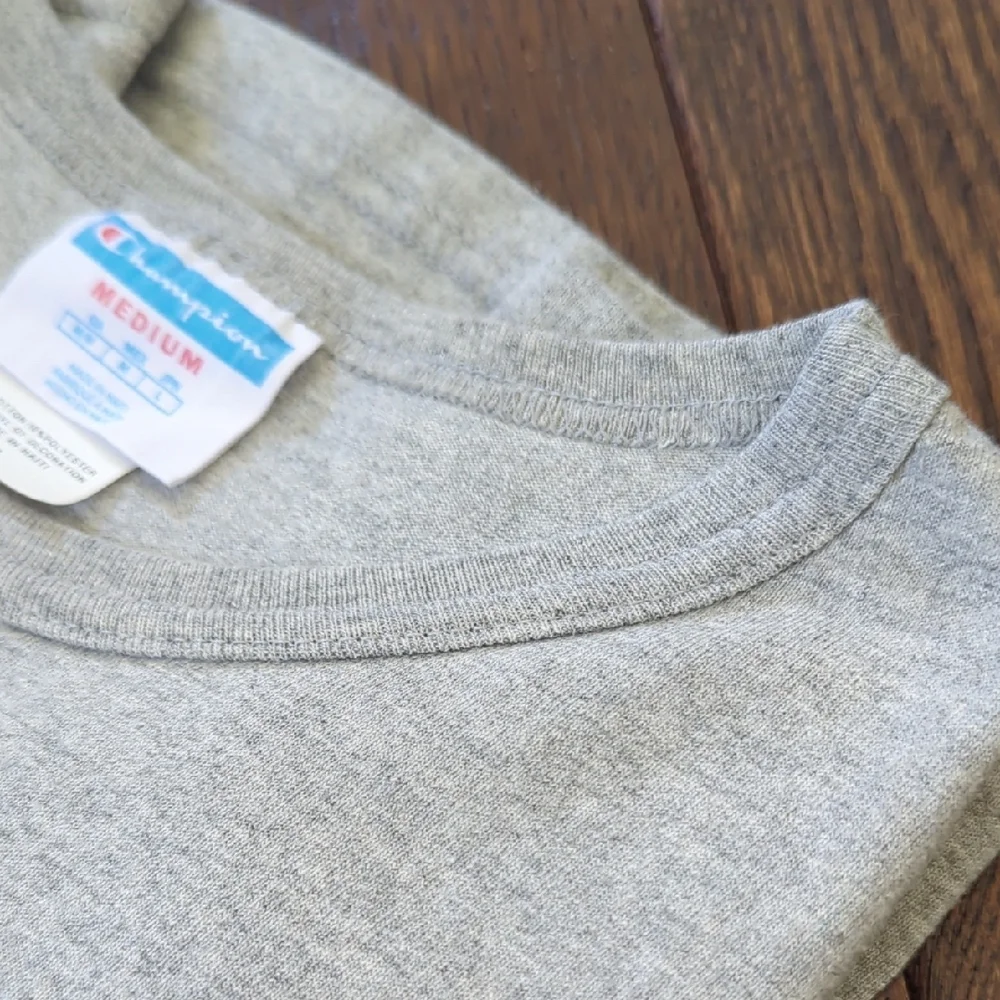 CHAMPION I Red, White & Blue Striped Embroidered Logo Short Sleeve T-Shirt, M - Picture 9 of 10